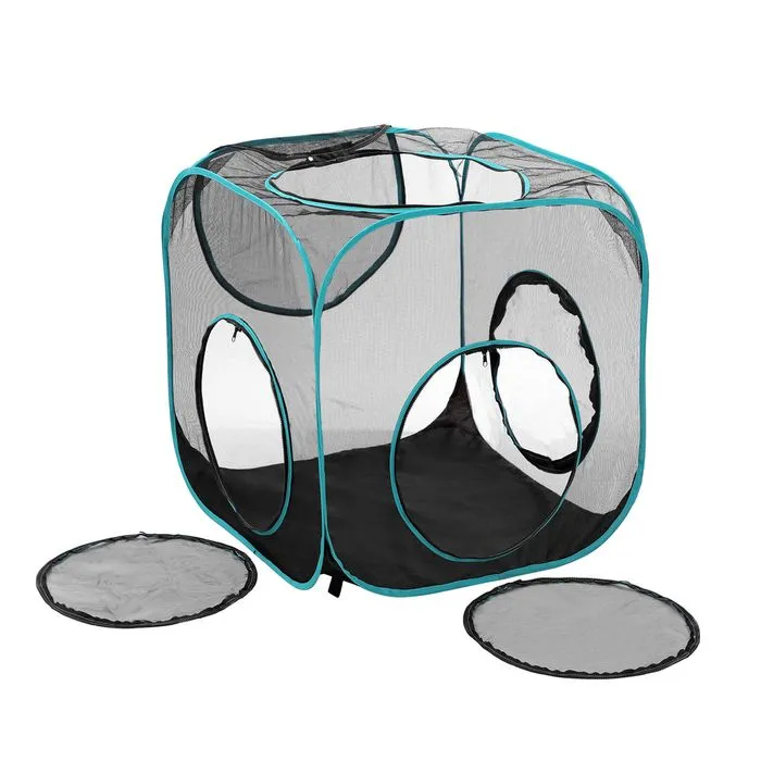 Paws & Claws - 195 x 70 x 70cm Mesh Pop-Up Activity Centre - 2 Piece Set