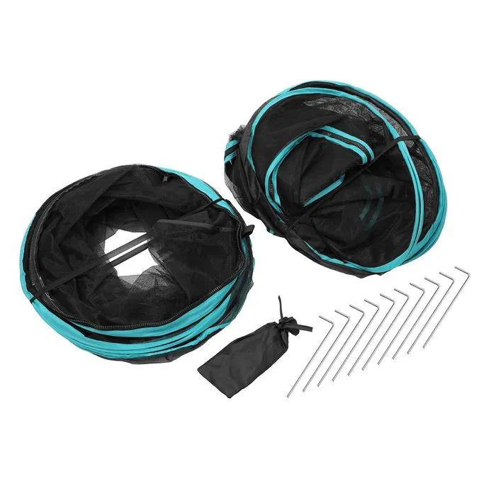 Paws & Claws - 195 x 70 x 70cm Mesh Pop-Up Activity Centre - 2 Piece Set