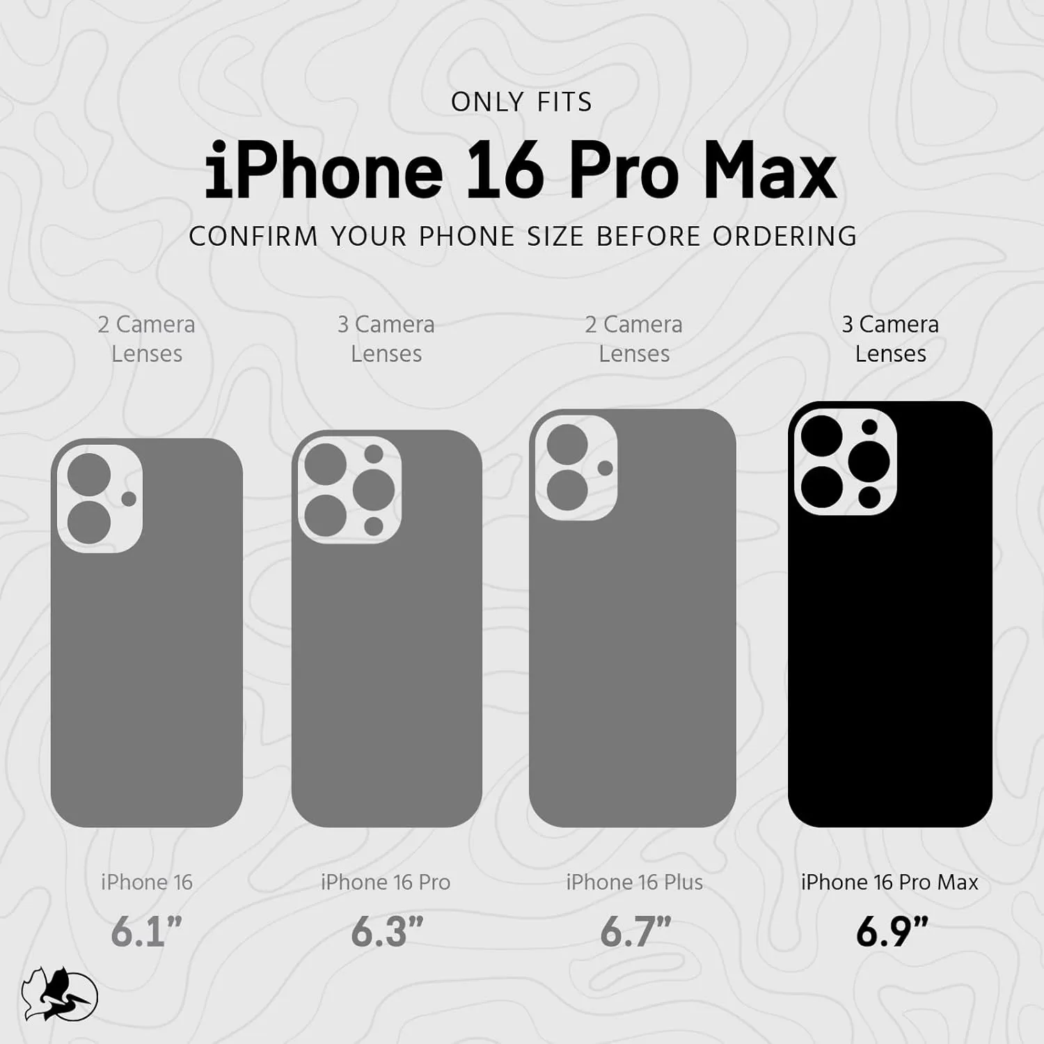 Pelican Shield iPhone 16 Pro Max Case [Compatible with MagSafe] Rugged Phone Case w/ 21ft Military-Grade Drop Protection - Heavy Duty Phone Cover w/Belt Clip Holster for iPhone 16 Pro Max - Carbon