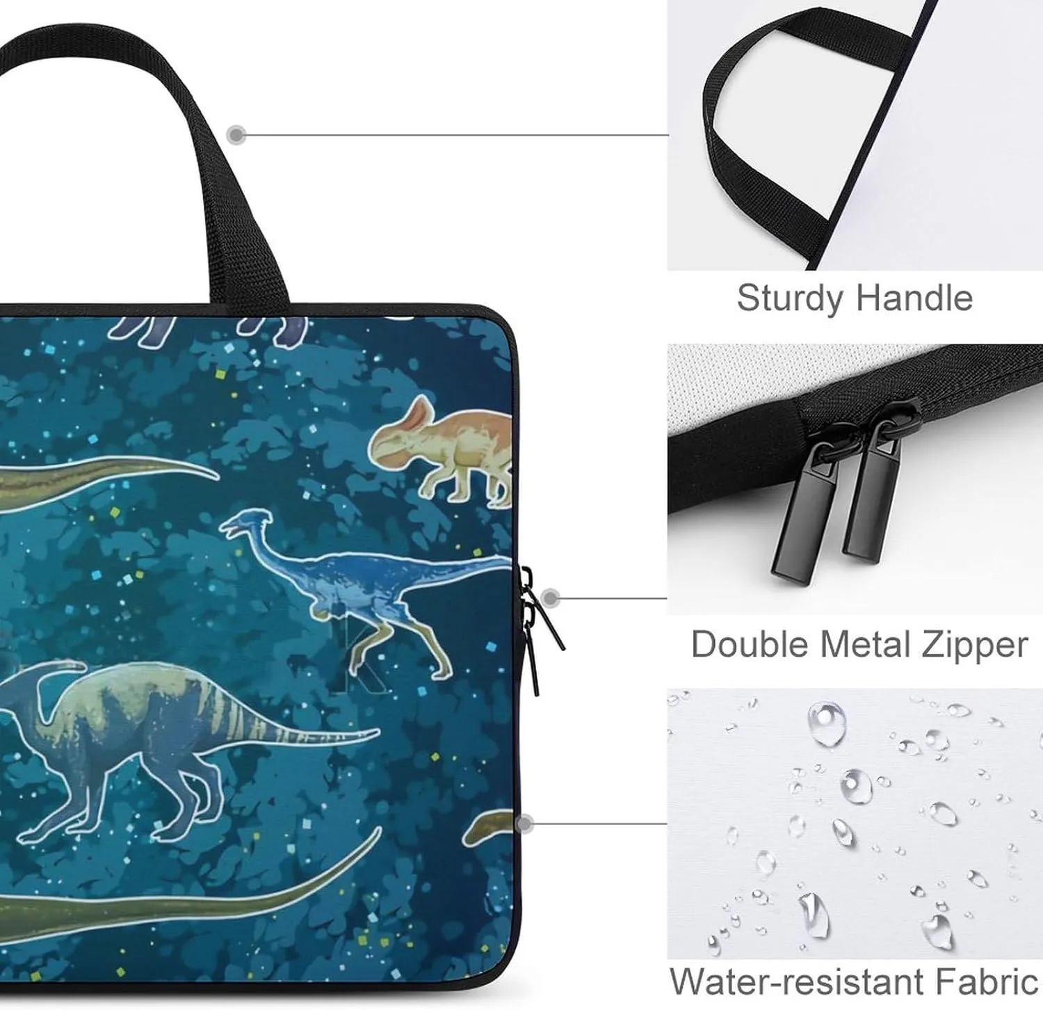 Penguin Bird Large Capacity Anti Drop Portable Laptop Bag Unisex