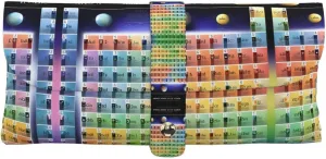 Periodic table of elements men's and women's leather sunglasses case, glasses case, travel portable glasses bag.