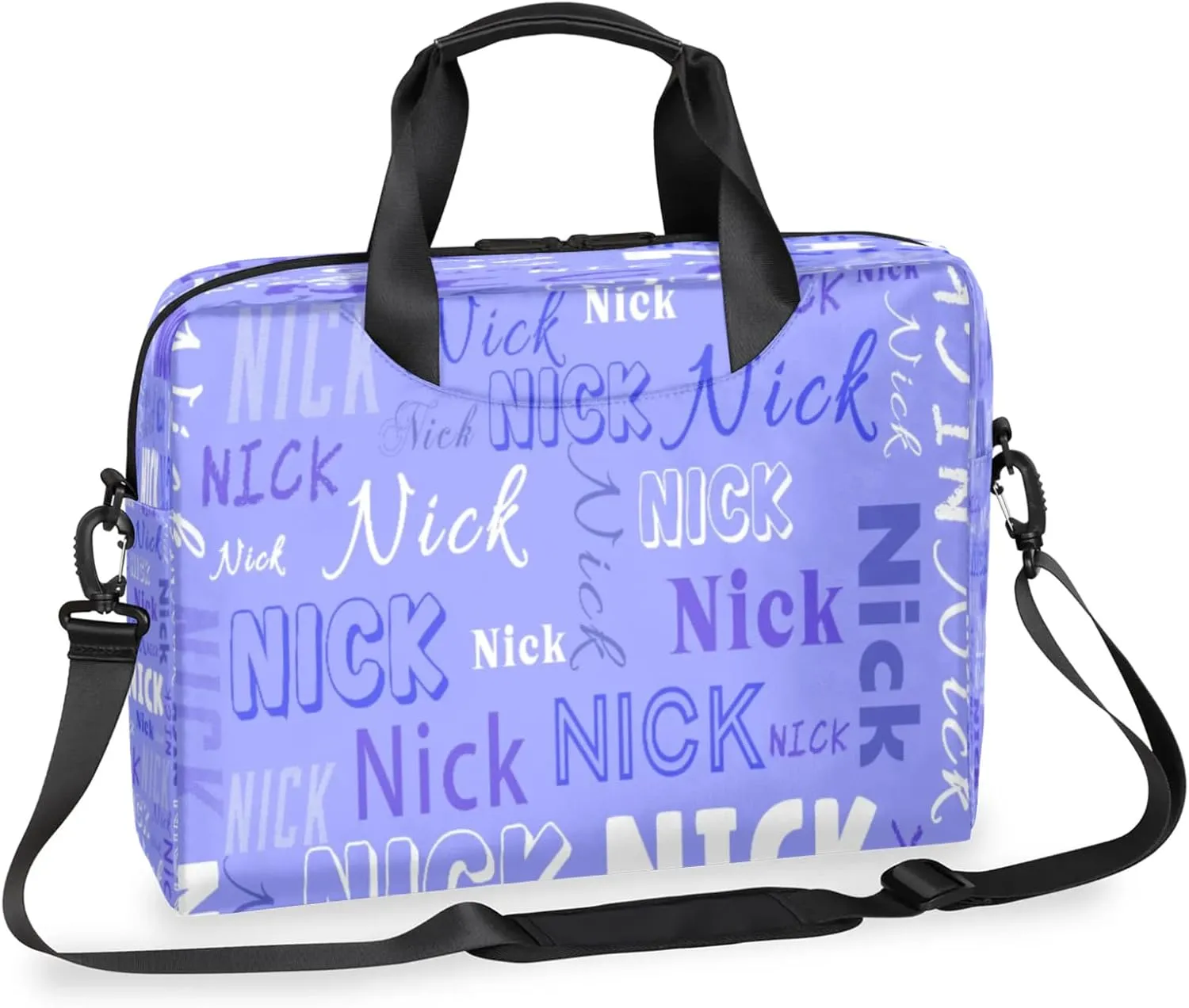 Personalized Picture Laptop Tote Custom Name Laptop Case Shoulder Bag Messenger Computer Bags Laptop Adjustable Shoulder