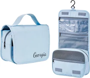 Personalized Toiletry Bag - Large Capacity Cosmetic Bag with Hanging Hook,Waterproof Travel Makeup Bag,Makeup Organizer for Women,Travel Essentials