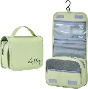 Personalized Toiletry Bag - Large Capacity Cosmetic Bag with Hanging Hook,Waterproof Travel Makeup Bag,Makeup Organizer for Women,Travel Essentials