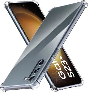 Phone Case Samsung Galaxy S23  Plus Clear Silicone Slim Shockproof Gel Cover