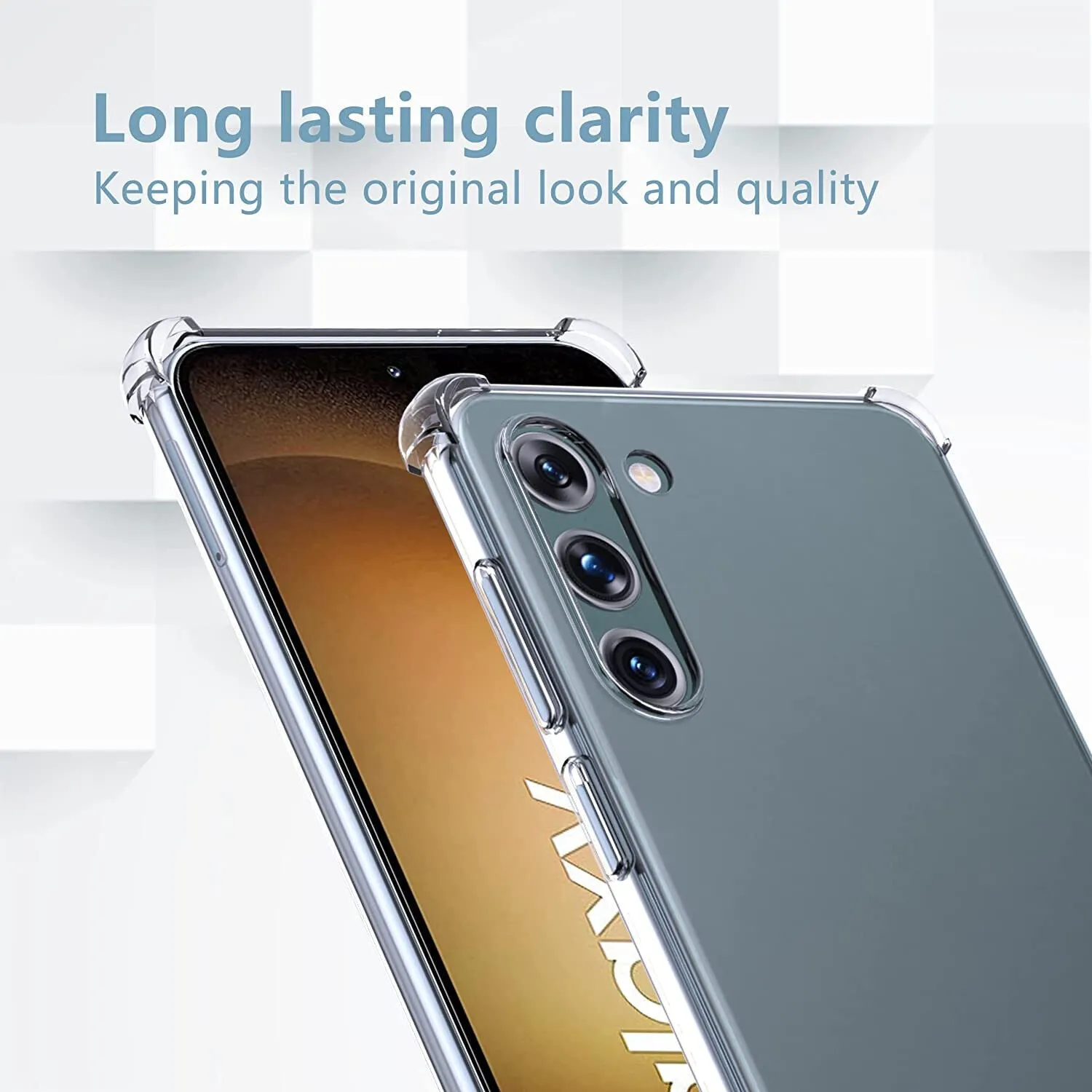 Phone Case Samsung Galaxy S23  Plus Clear Silicone Slim Shockproof Gel Cover