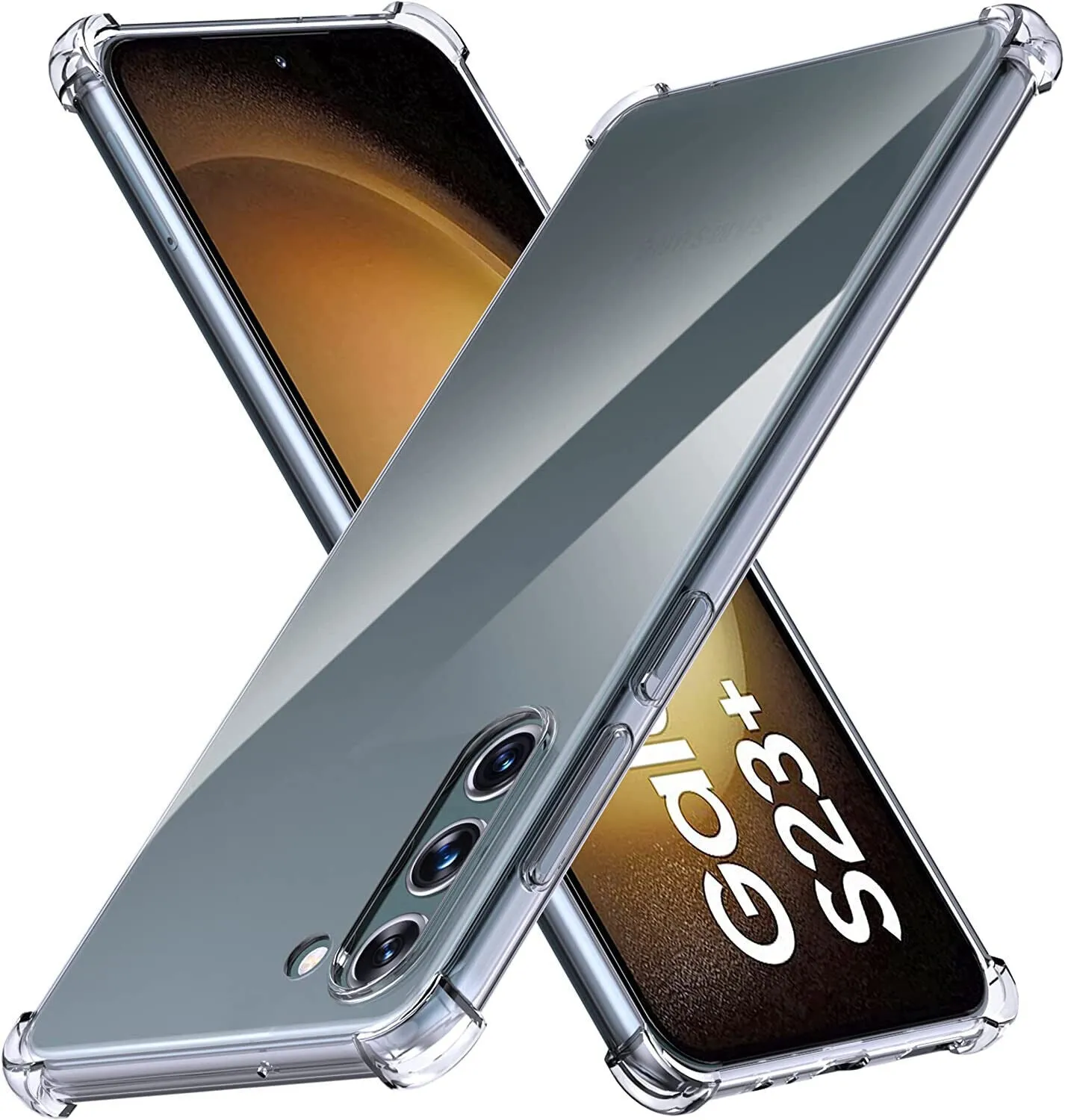 Phone Case Samsung Galaxy S23  Plus Clear Silicone Slim Shockproof Gel Cover