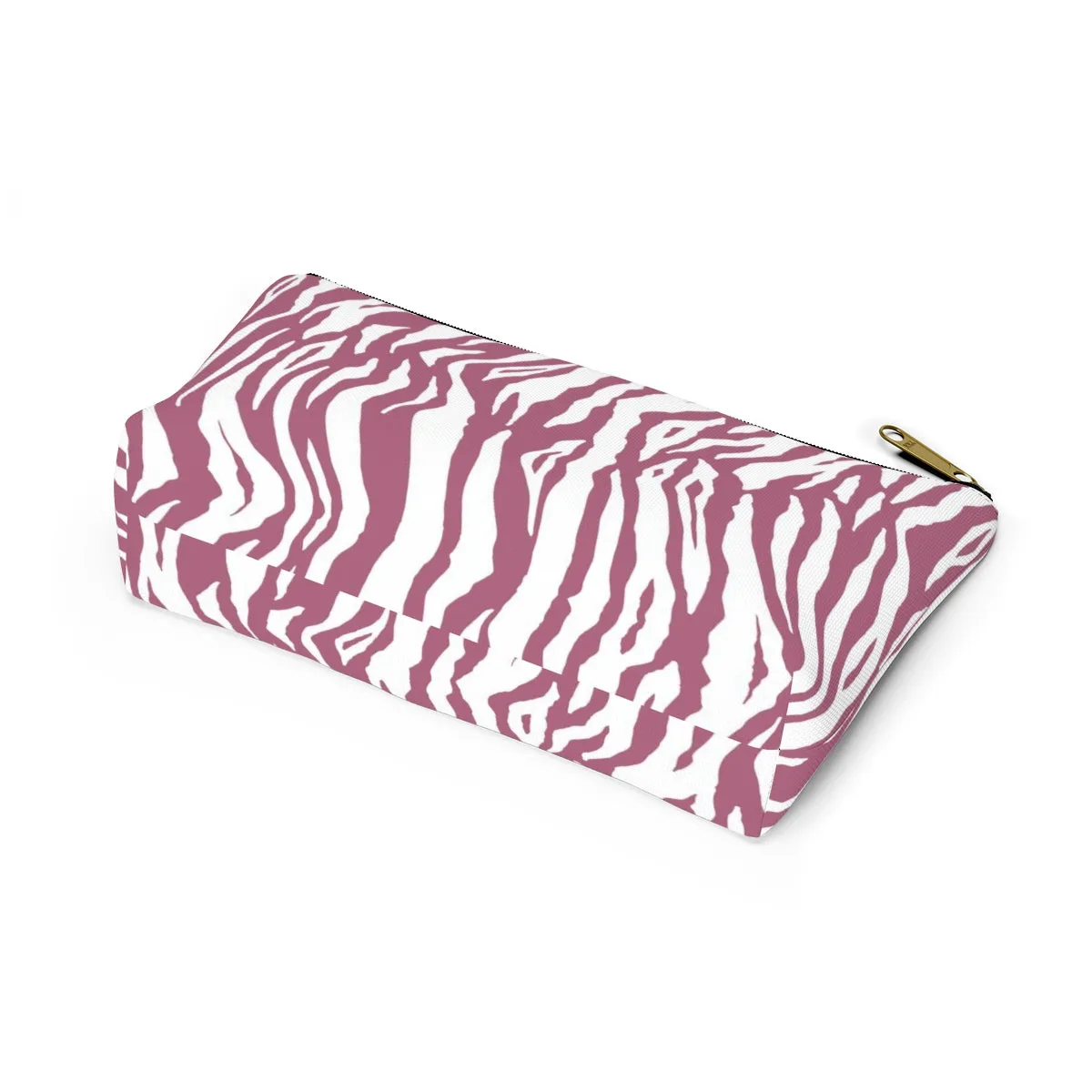 Pink Tiger Stripes Accessory Pouch w T-bottom