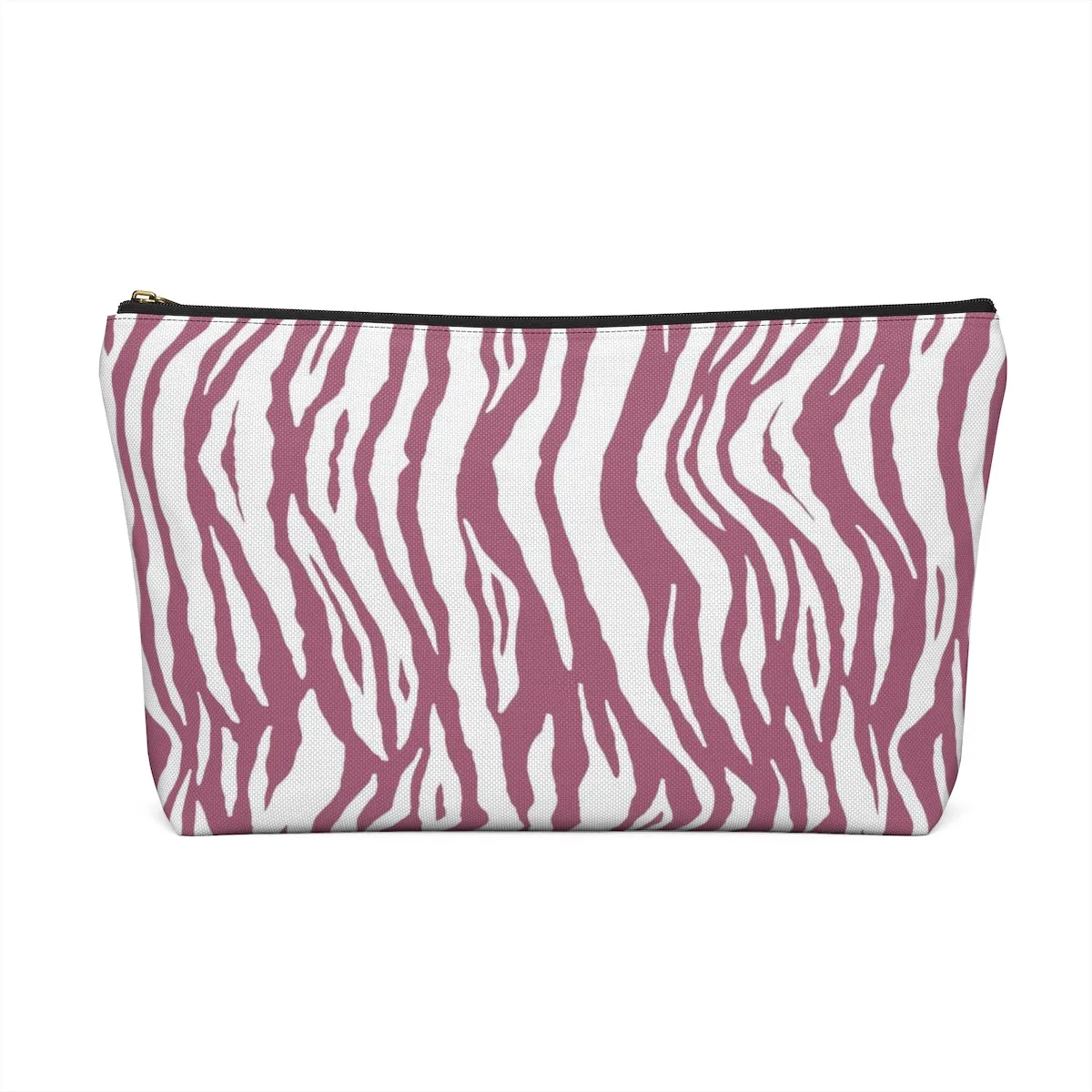 Pink Tiger Stripes Accessory Pouch w T-bottom