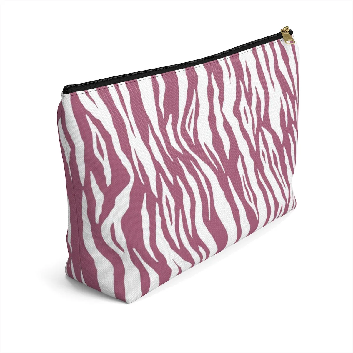 Pink Tiger Stripes Accessory Pouch w T-bottom