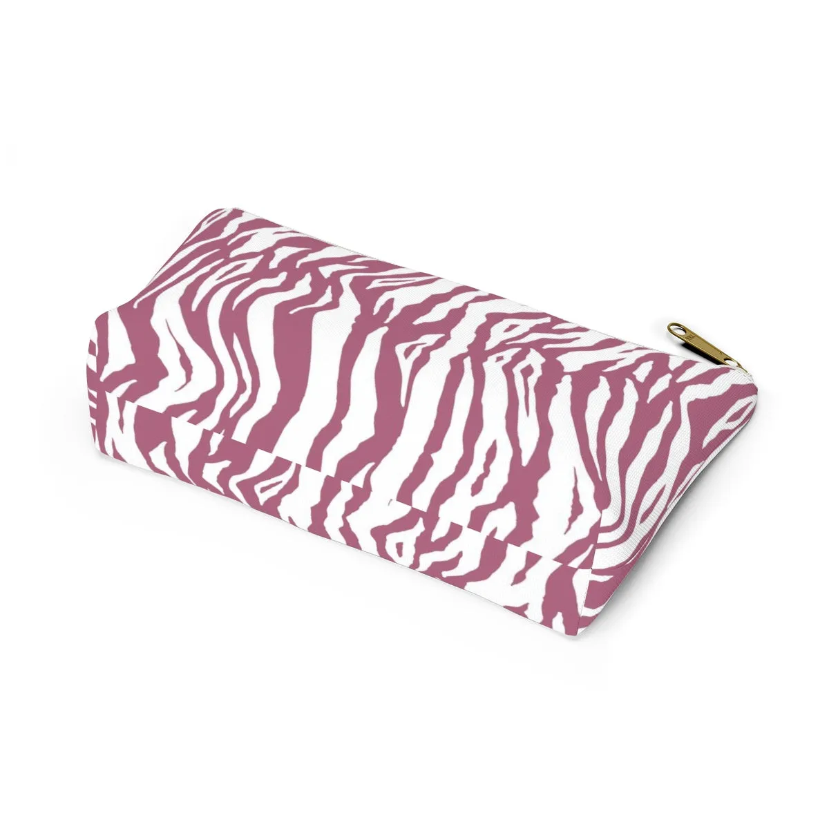 Pink Tiger Stripes Accessory Pouch w T-bottom
