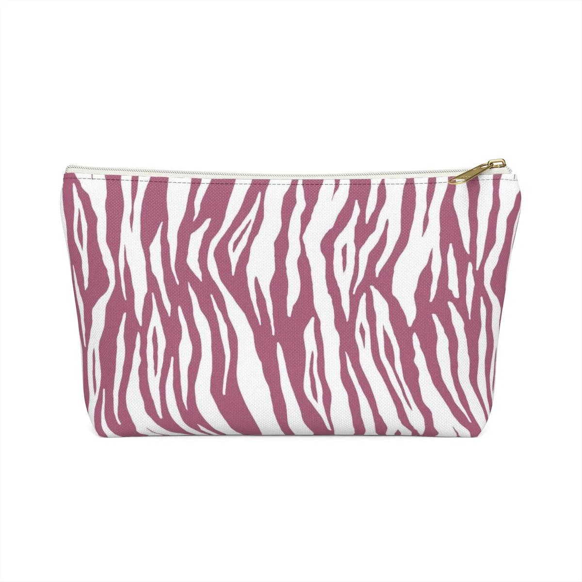 Pink Tiger Stripes Accessory Pouch w T-bottom
