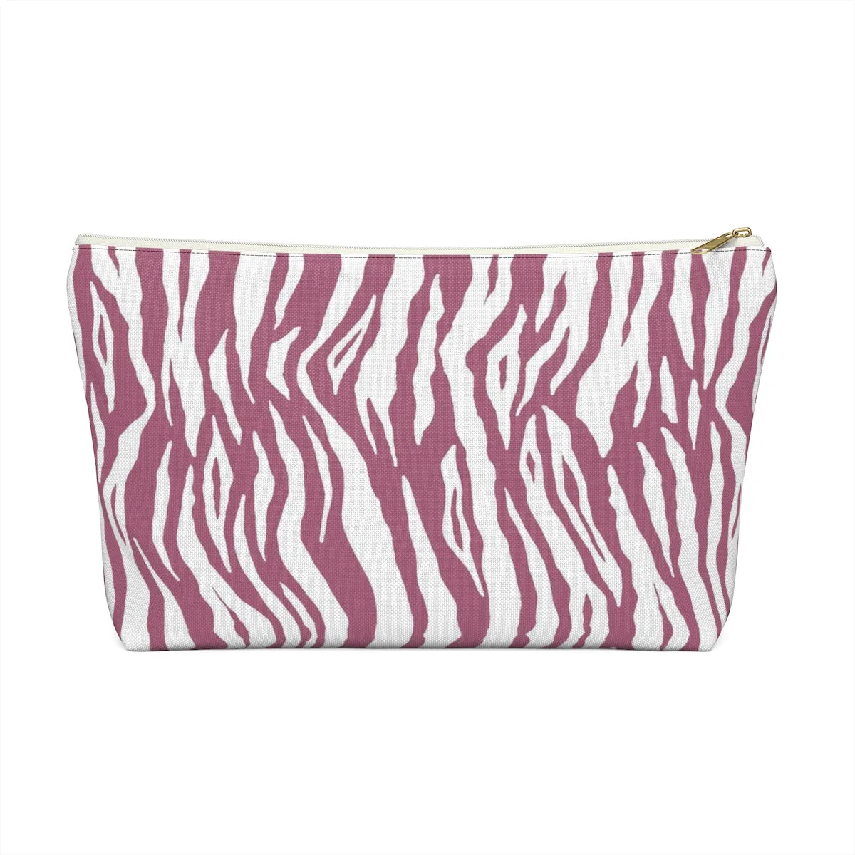 Pink Tiger Stripes Accessory Pouch w T-bottom