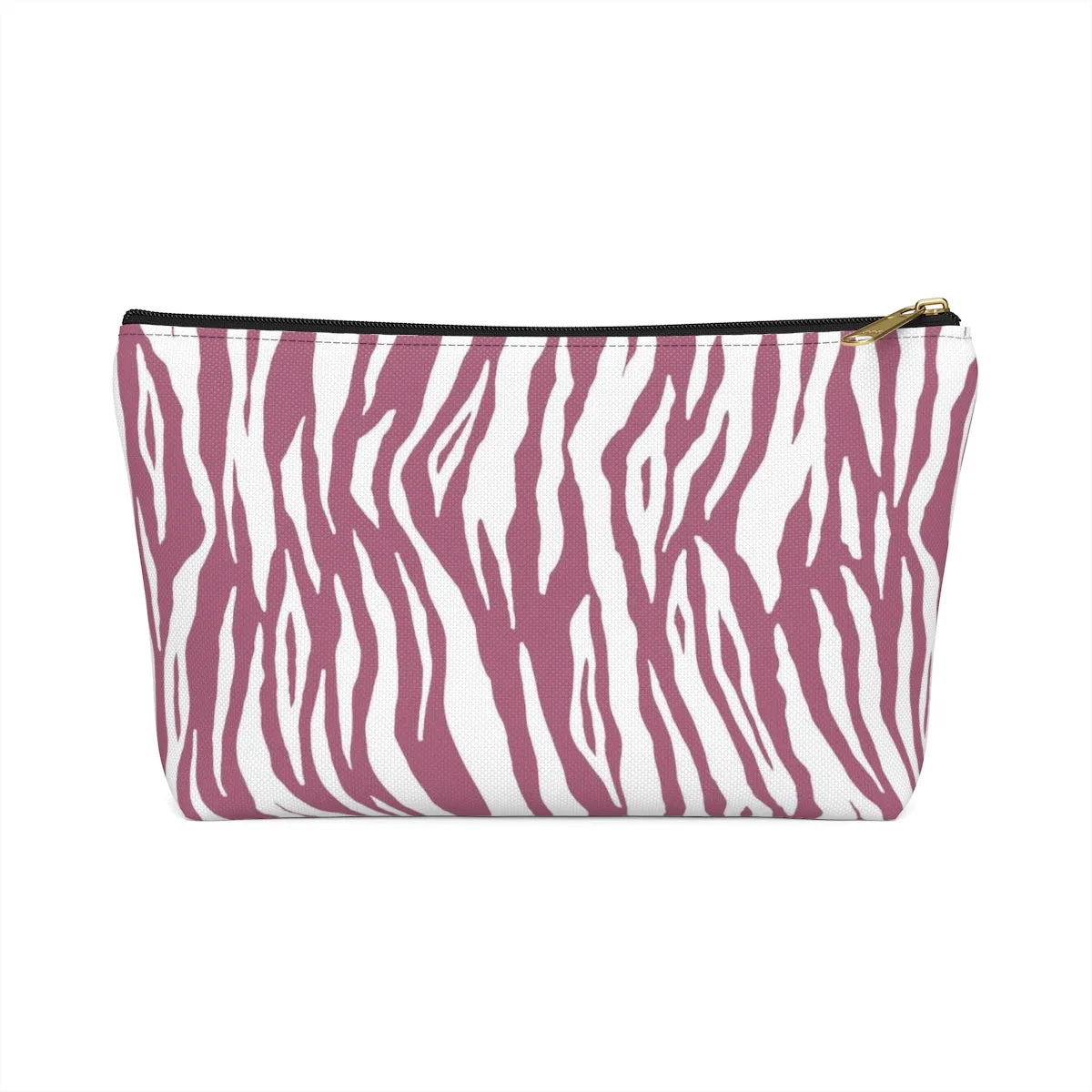 Pink Tiger Stripes Accessory Pouch w T-bottom