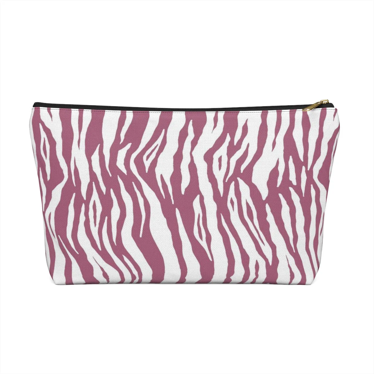 Pink Tiger Stripes Accessory Pouch w T-bottom