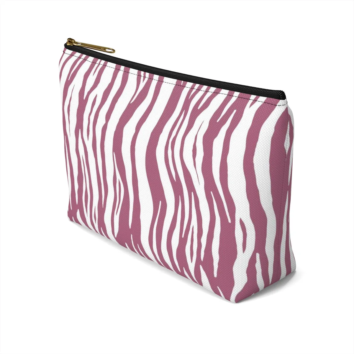 Pink Tiger Stripes Accessory Pouch w T-bottom