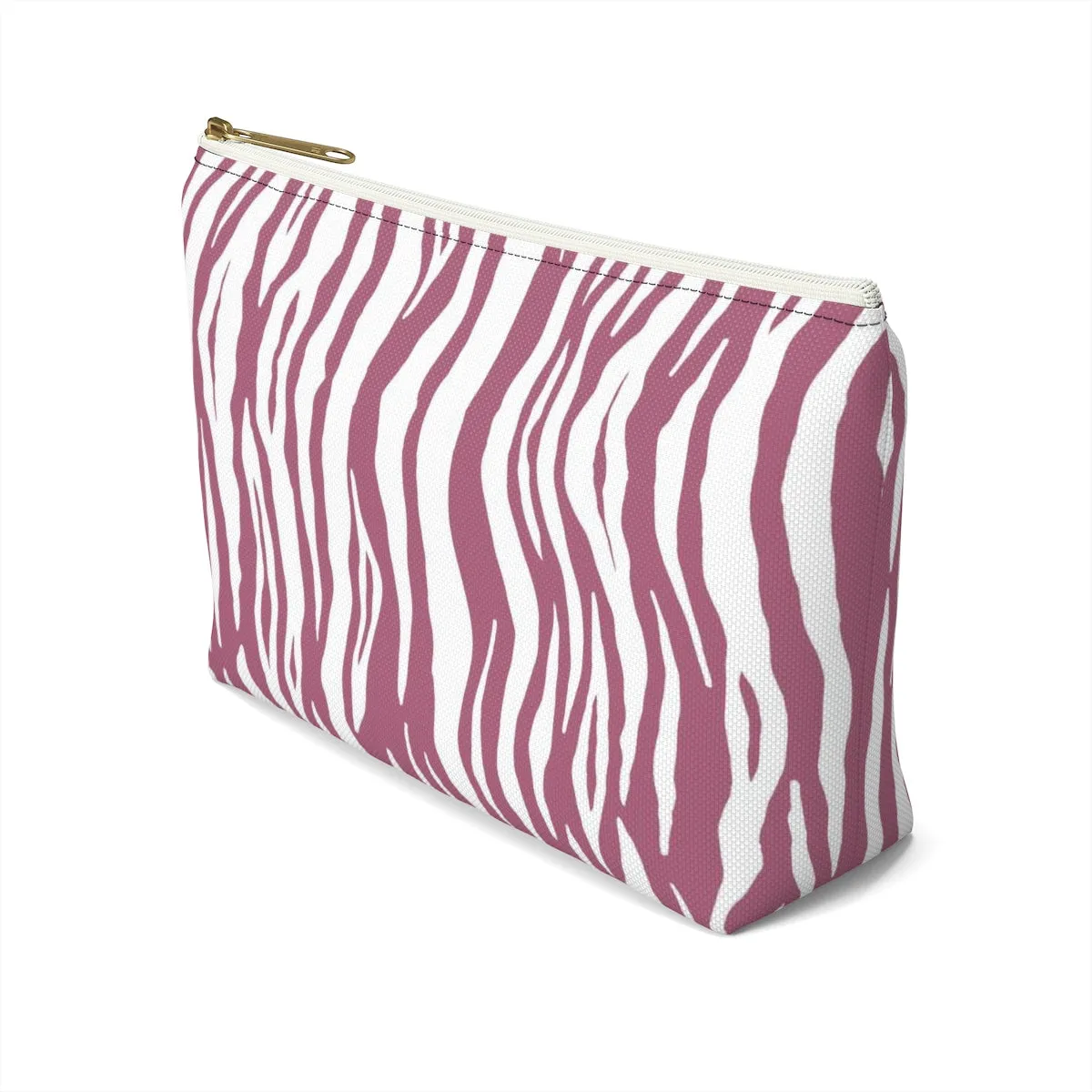 Pink Tiger Stripes Accessory Pouch w T-bottom