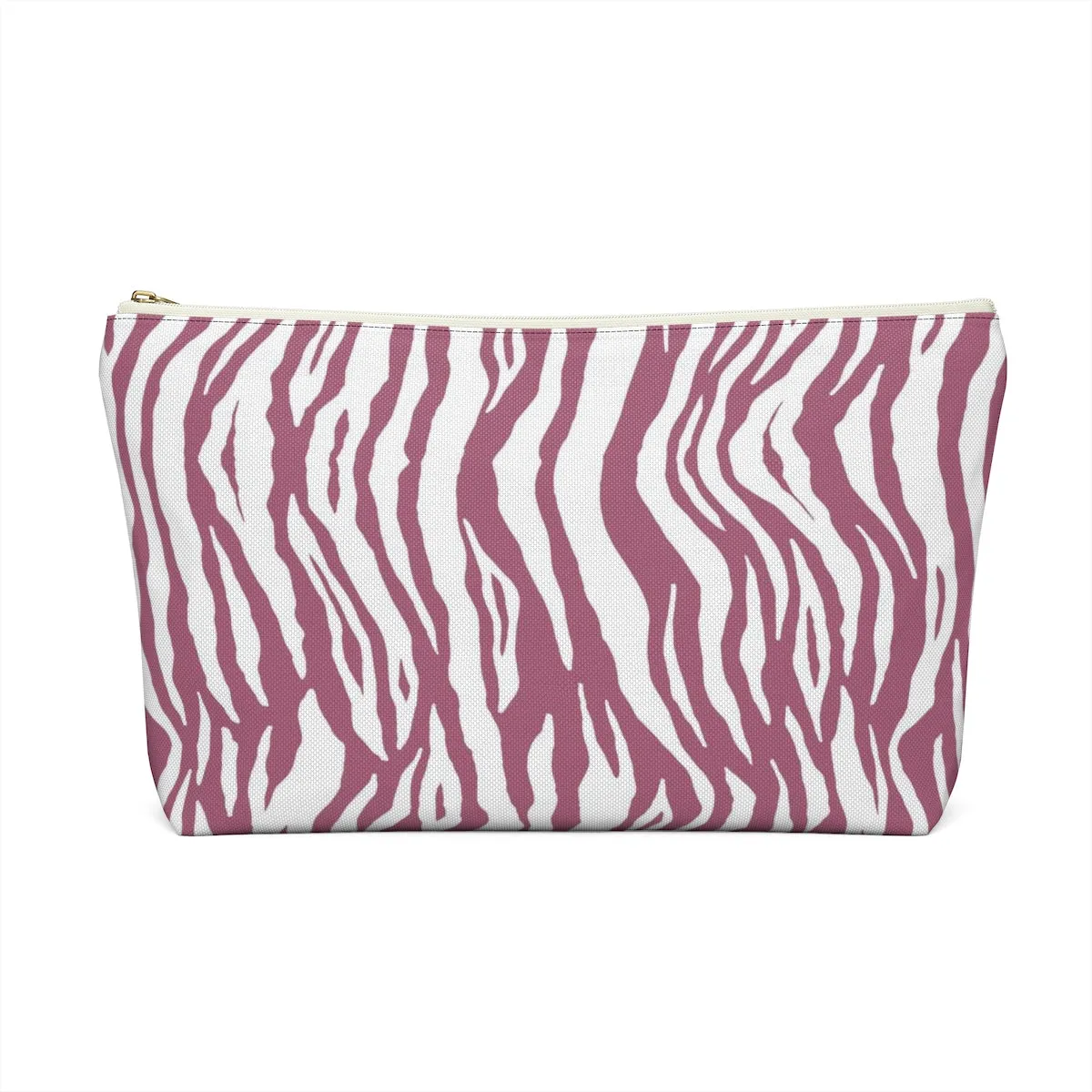 Pink Tiger Stripes Accessory Pouch w T-bottom