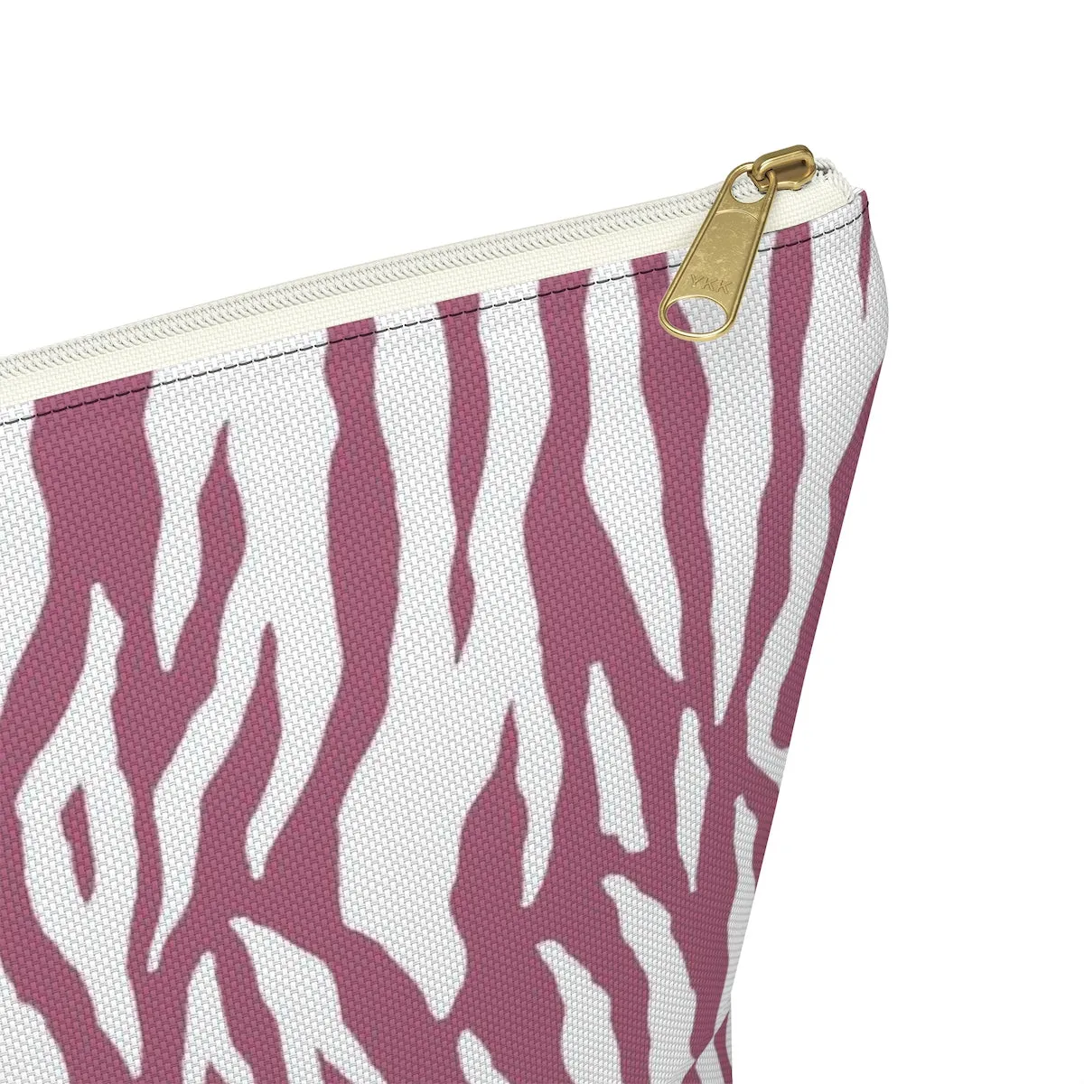 Pink Tiger Stripes Accessory Pouch w T-bottom
