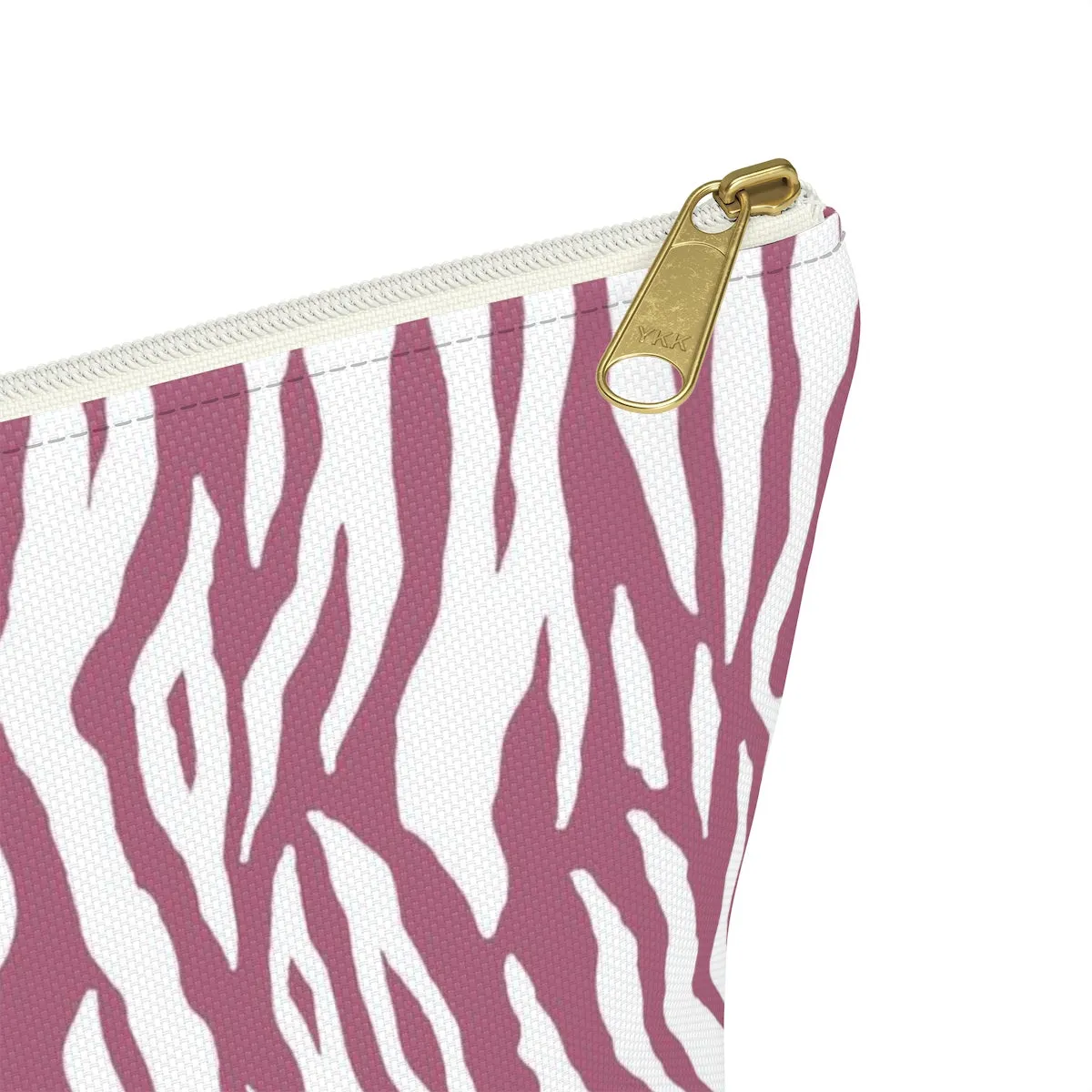 Pink Tiger Stripes Accessory Pouch w T-bottom