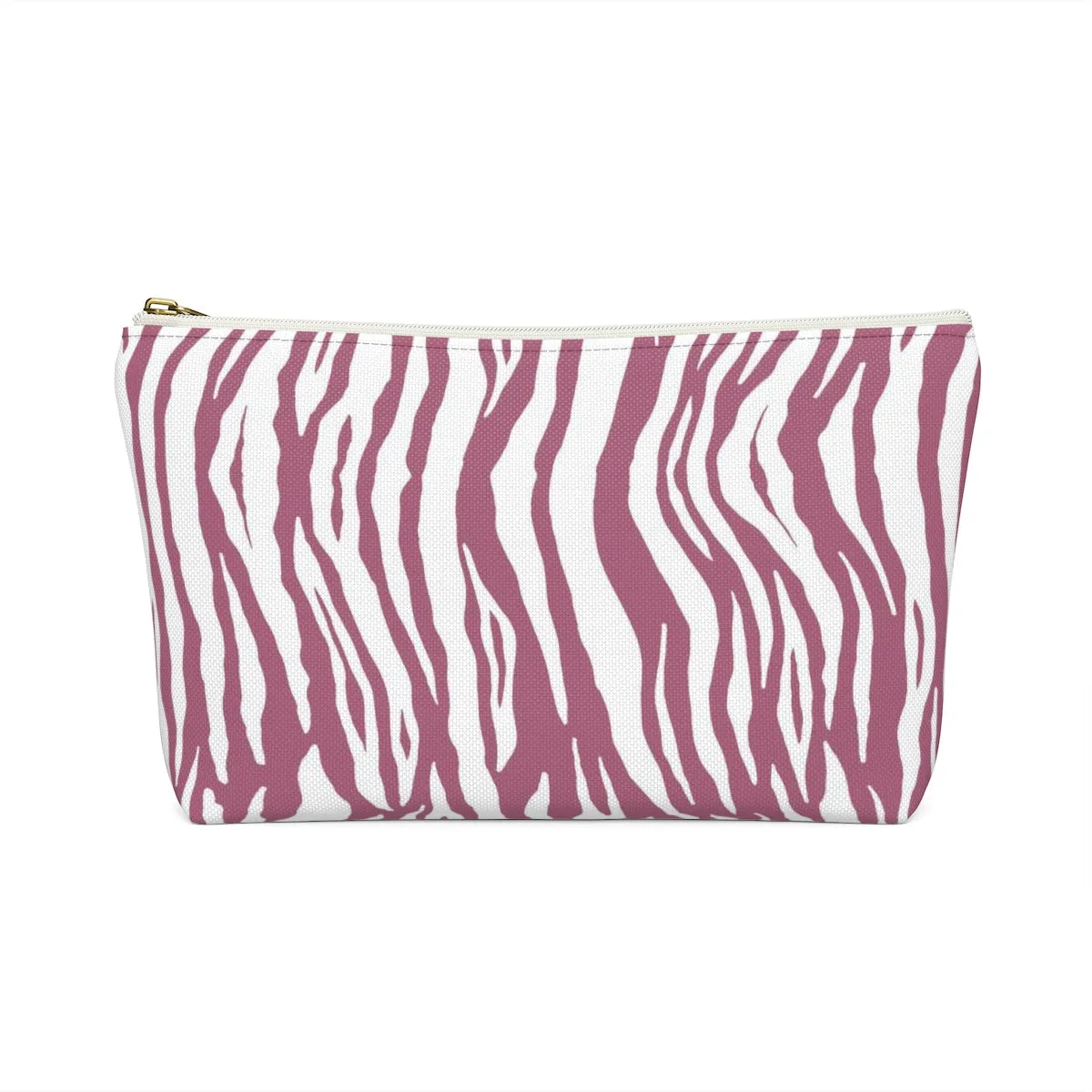 Pink Tiger Stripes Accessory Pouch w T-bottom
