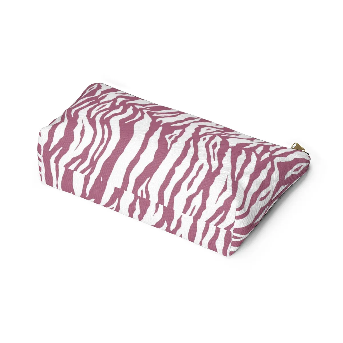Pink Tiger Stripes Accessory Pouch w T-bottom