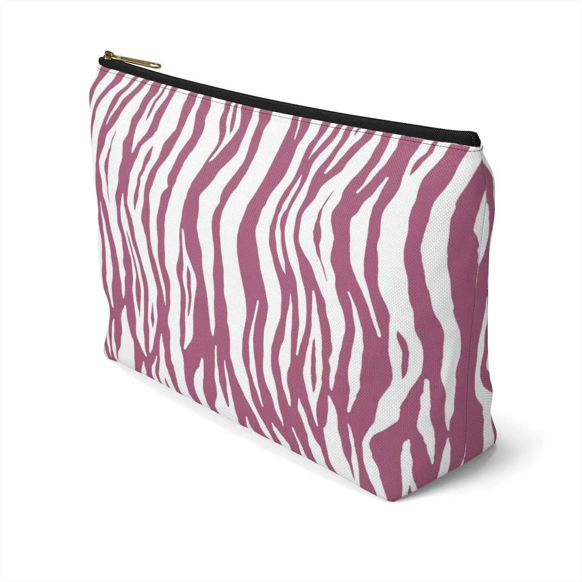 Pink Tiger Stripes Accessory Pouch w T-bottom