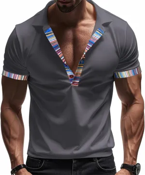 Polo Shirts for Men Golf Short Sleeve Big and Tall Casual Tshirts Summer Workout Muscle Running Beach Cruise T-Shirts