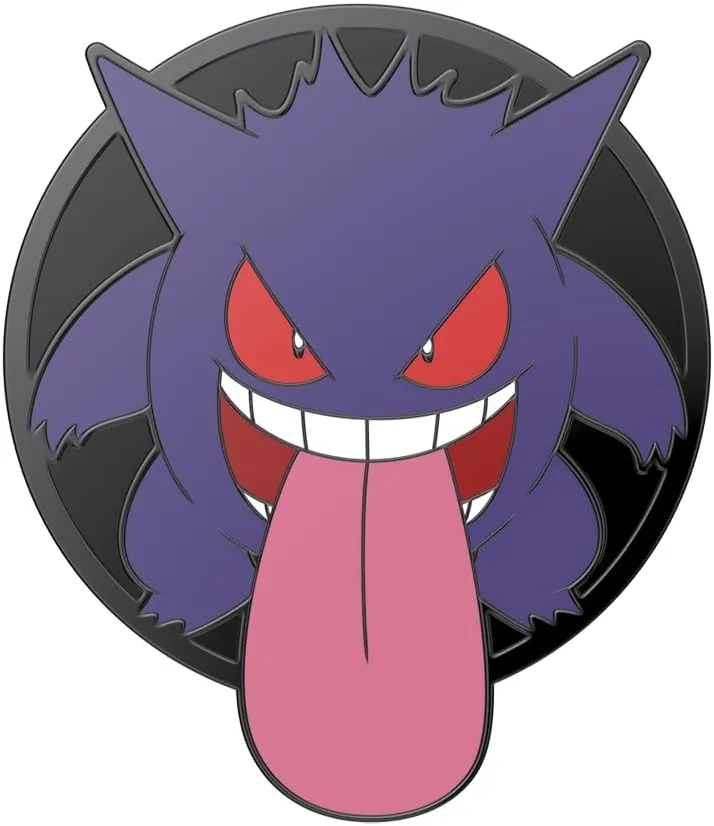 POPSOCKETS Phone Grip with Expanding Kickstand, Pokemon - Enamel Glow in The Dark Gengar Night Shade