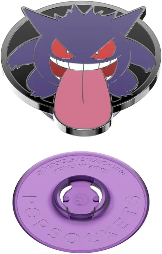 POPSOCKETS Phone Grip with Expanding Kickstand, Pokemon - Enamel Glow in The Dark Gengar Night Shade