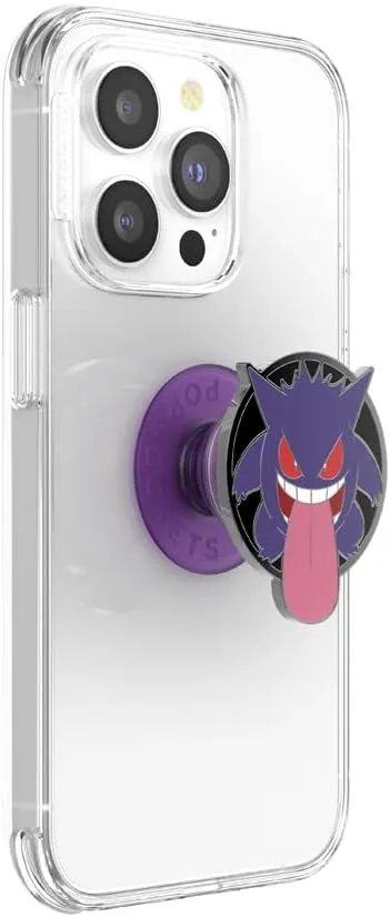 POPSOCKETS Phone Grip with Expanding Kickstand, Pokemon - Enamel Glow in The Dark Gengar Night Shade