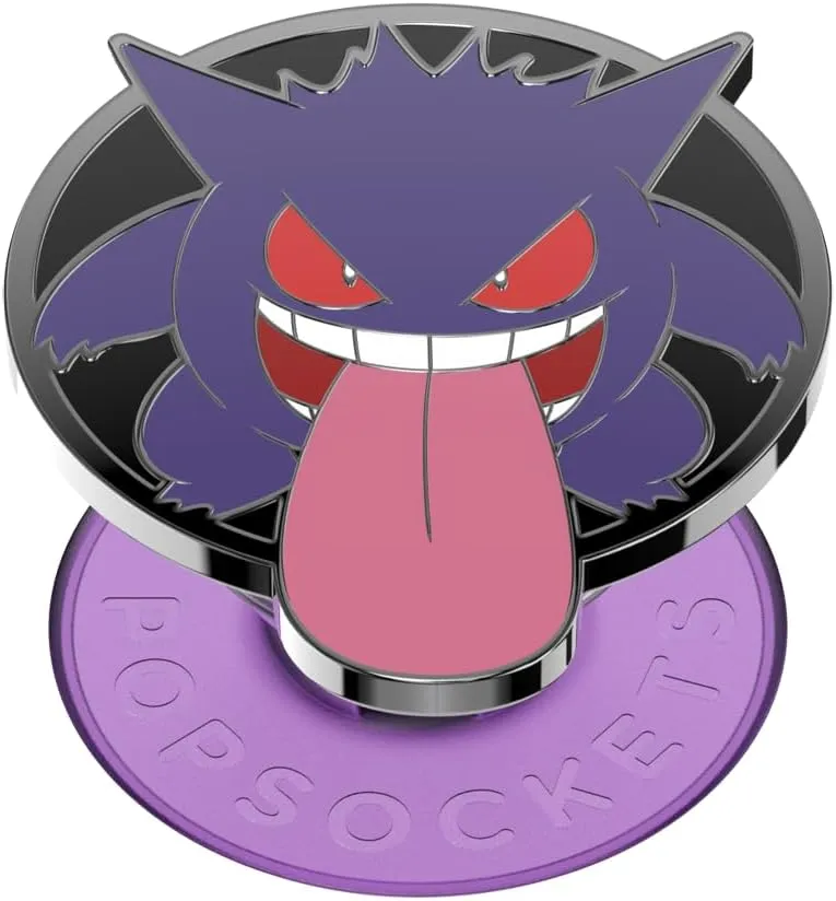 POPSOCKETS Phone Grip with Expanding Kickstand, Pokemon - Enamel Glow in The Dark Gengar Night Shade