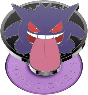 POPSOCKETS Phone Grip with Expanding Kickstand, Pokemon - Enamel Glow in The Dark Gengar Night Shade