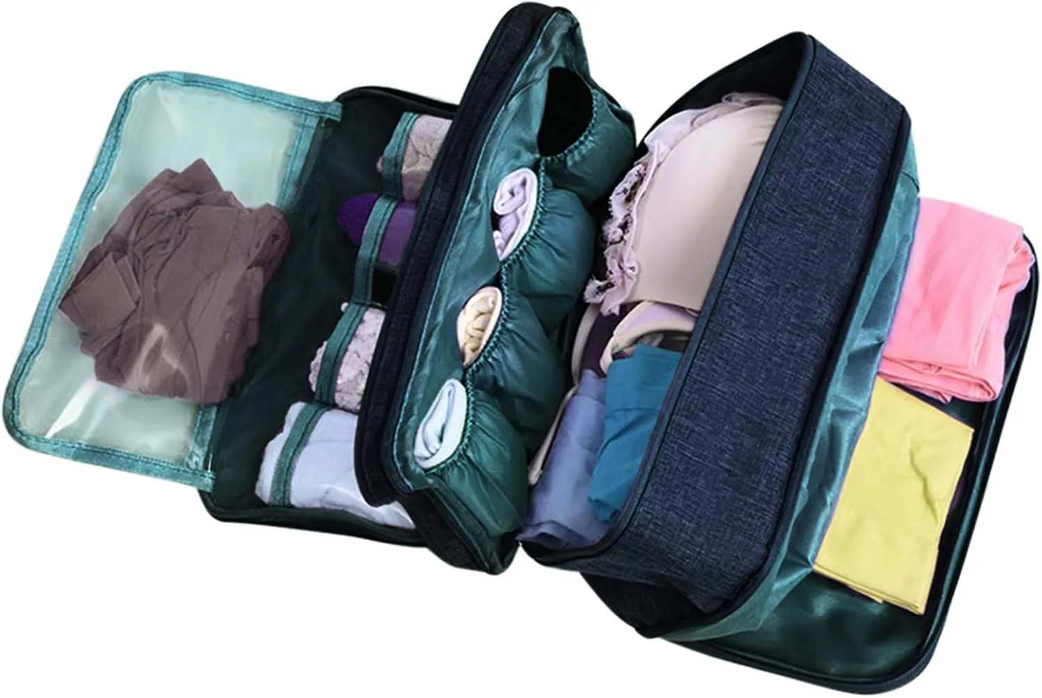 Portable Underwear Bra Storage Bag Waterproof Travel Organizers Multi-Layer Toiletry Packing Cube