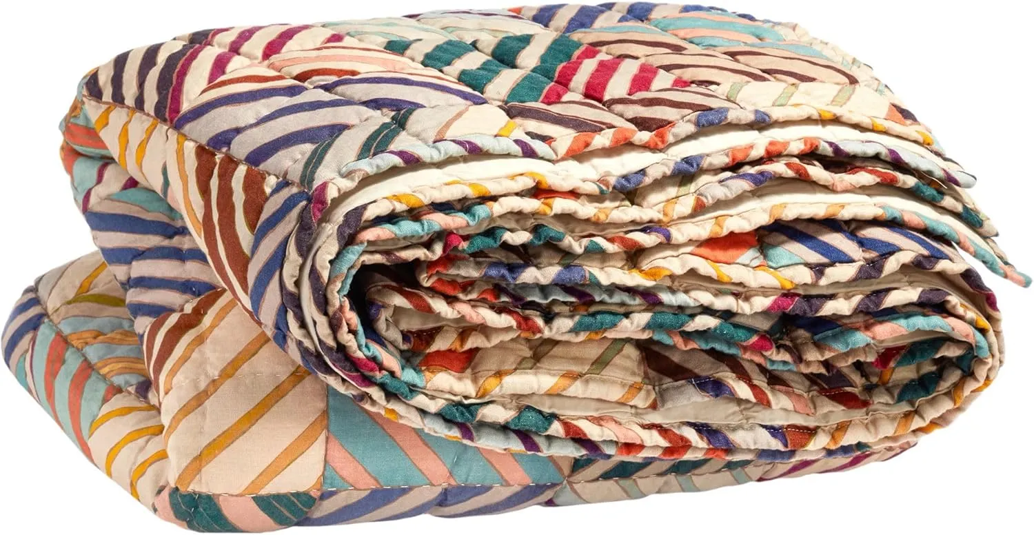Potter Linen Multi Quilt, Full/Queen Size, Multi Graphic Pattern