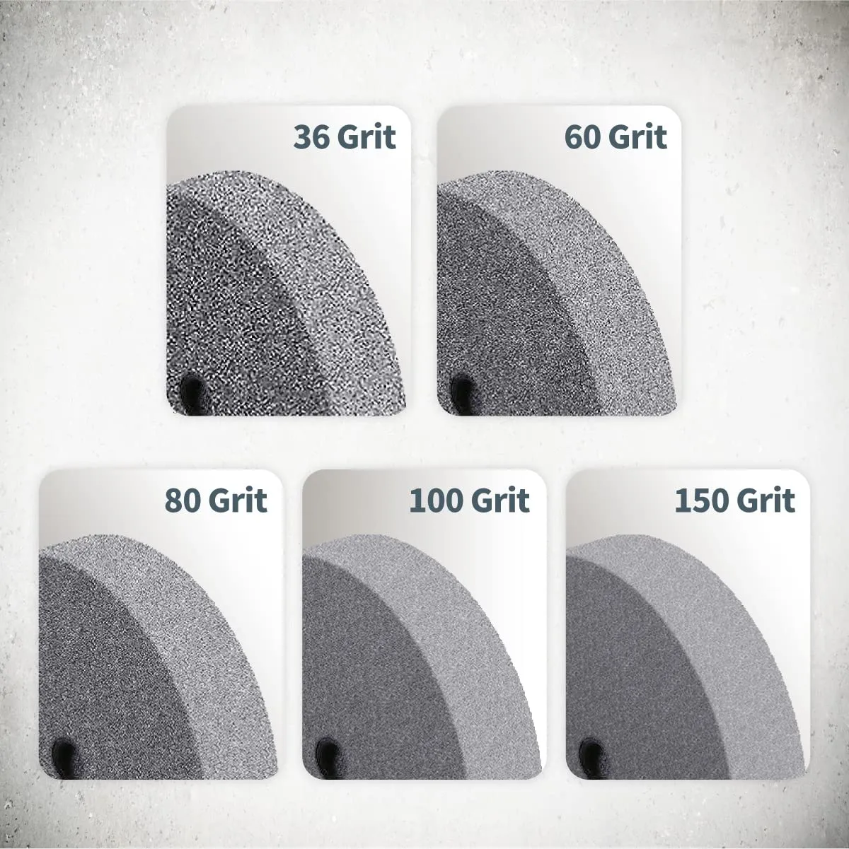 POWERTEC Bench Grinder Wheel 8 Inch 80 Grit, Aluminum Oxide Grinding Wheel for Bench Pedestal Grinder, 1" Thick 5/8" Arbor, Sharpening & Shaping Drill Bits, Blade, and Chisel 1PK (15521)