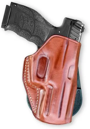 Premium Leather OWB Paddle Holster Open Top Fits Sigg P320 X-Carry 9mm 3.9'' BBL, Right Hand Draw, Brown Color #1394#