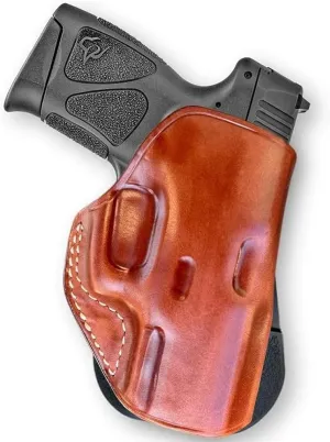 Premium Leather OWB Paddle Holster with Open Top Fits, Sigg Sauer P227 45 ACP 4.4'' Barrel, Right Hand Draw, Brown Color #1143#