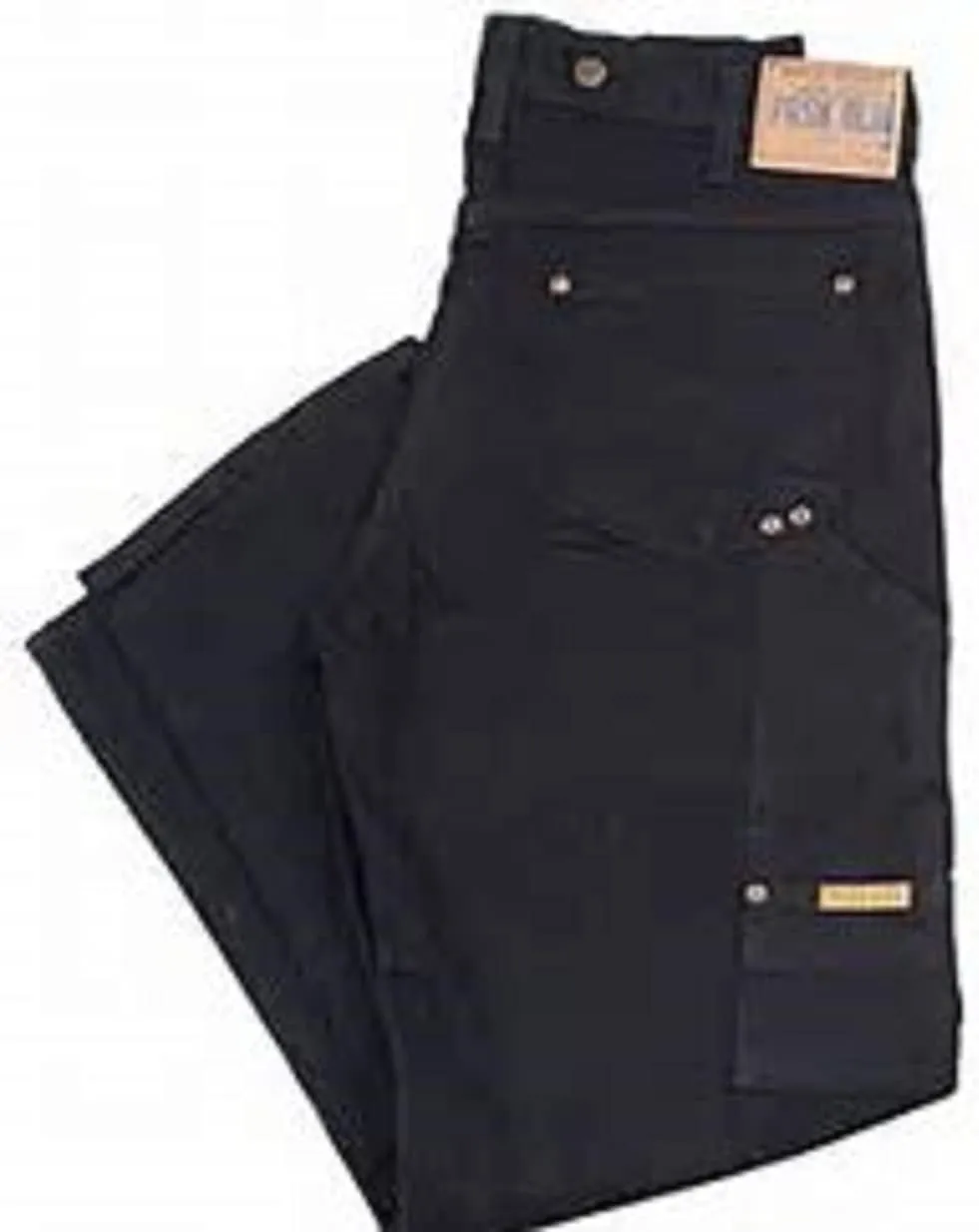 Prison Blues Men's Work Jeans (7 Pocket) Without Suspender Buttons