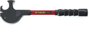 Pro Trucker’s Friend – Red, Carbon Steel Blade, Shock Absorbing Grip, All-Purpose Multitool, Curved Axe Head, Hammer, Pry Bar, Nail Puller