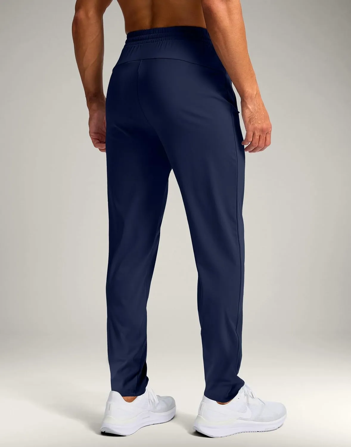 Pudolla 32"/34"/36" Inseam Men's Tall Sweatpants with Zipper Pockets Lightweight Joggers for Athletic Workout Casual
