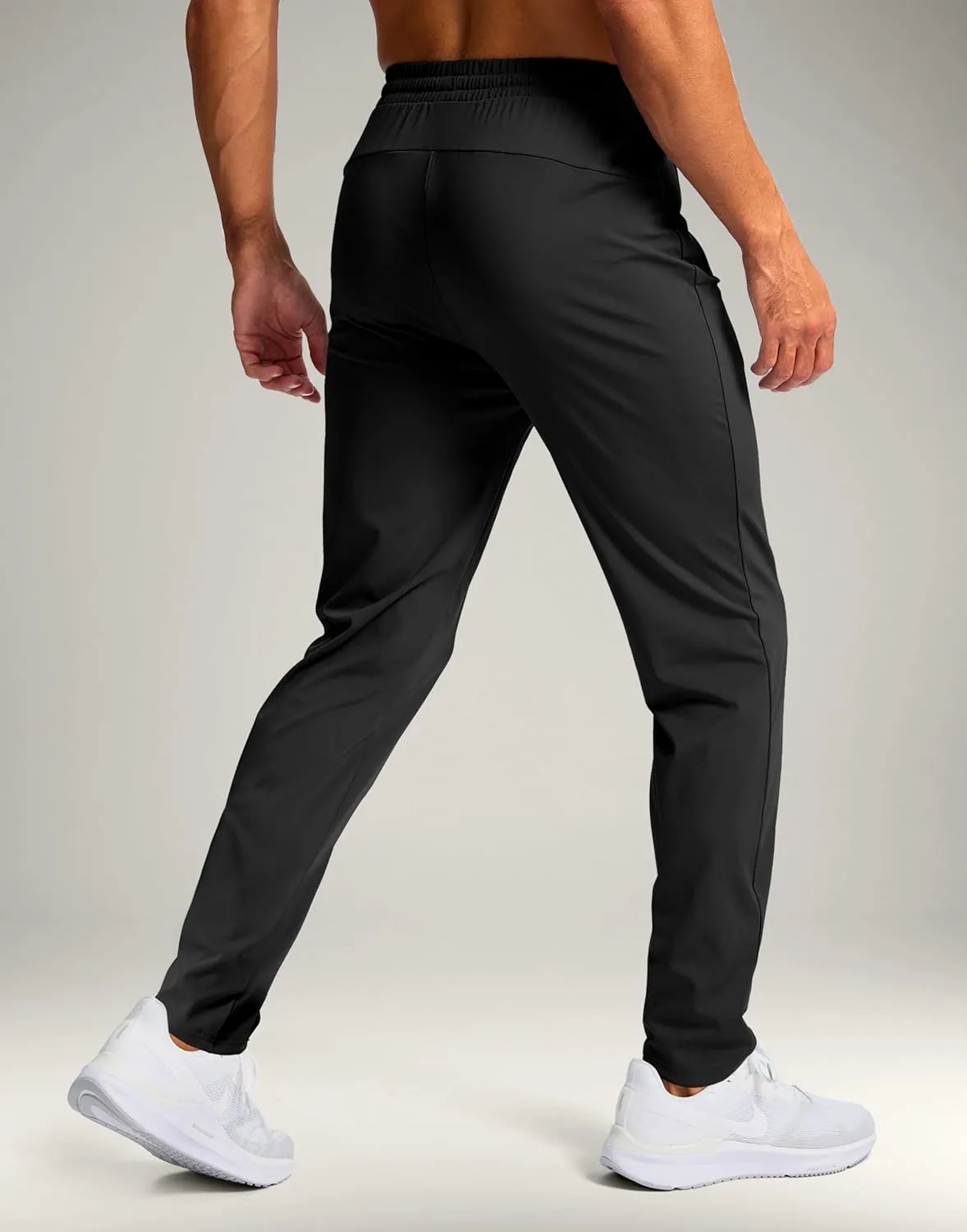Pudolla 32"/34"/36" Inseam Men's Tall Sweatpants with Zipper Pockets Lightweight Joggers for Athletic Workout Casual