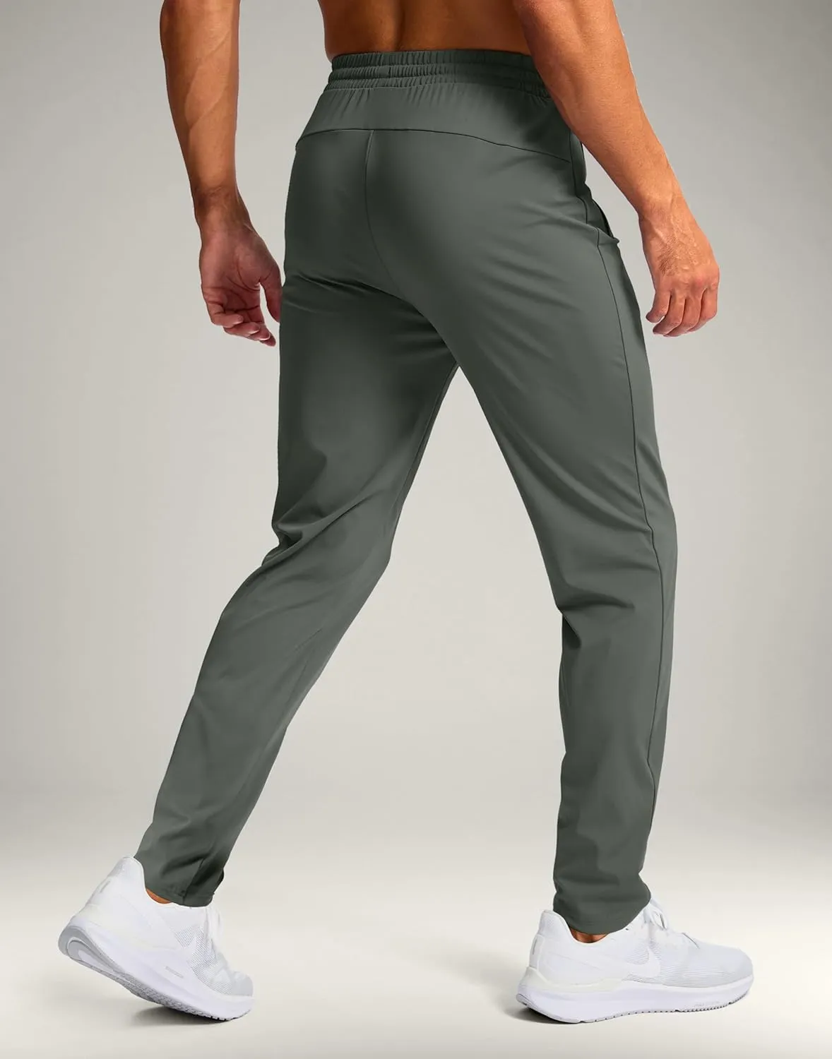 Pudolla 32"/34"/36" Inseam Men's Tall Sweatpants with Zipper Pockets Lightweight Joggers for Athletic Workout Casual