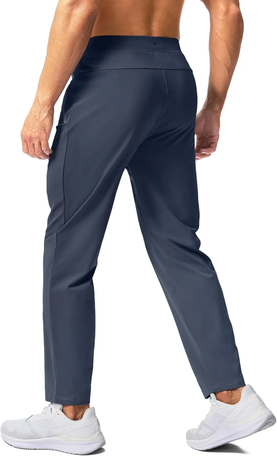Pudolla Men's Lightweight Sweatpants with Pockets Ultra 4-Way Stretch Soft Joggers for Gym Workout Runing Athletic Pants