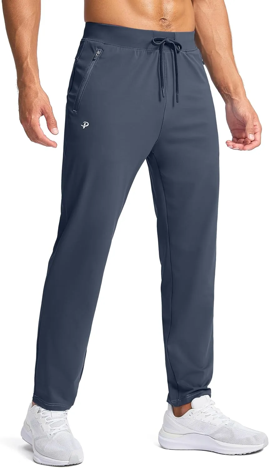 Pudolla Men's Lightweight Sweatpants with Pockets Ultra 4-Way Stretch Soft Joggers for Gym Workout Runing Athletic Pants
