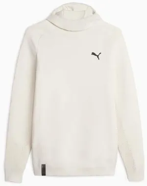 PUMA Mens Pumatech Knitted Scuba Hoodie Athletic Outerwear Casual Hoodie Comfort Technology - White - Size XXL