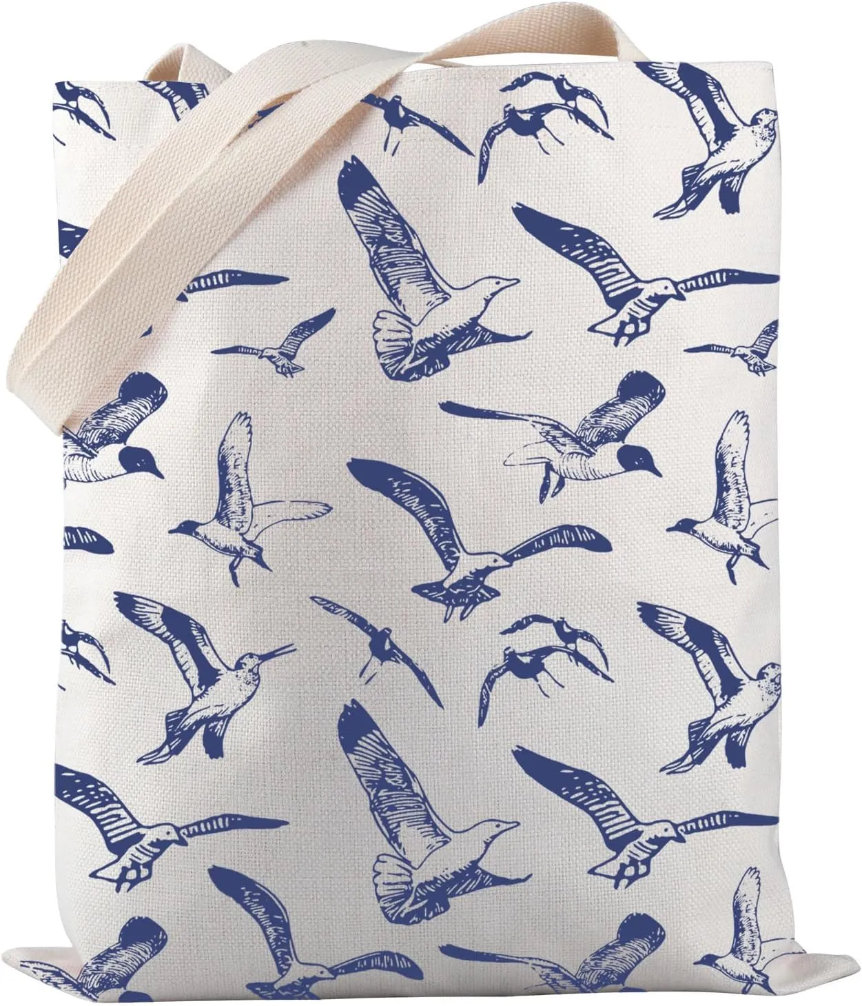PWHAOO Seagull Theme Tote Bag Ornithology Tote Bag Nautical Theme Tote Bag Bird Watcher Gift Seagull Lover Gift