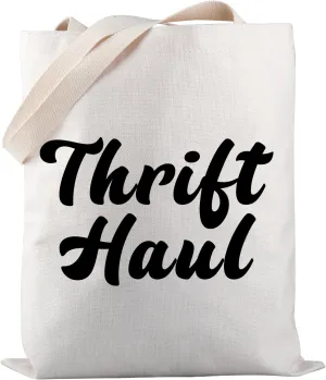 PWHAOO Thrift Lover Gift Thrifting Addict Tote Bag Thrift Haul Tote Bag Thrifter Merchandise
