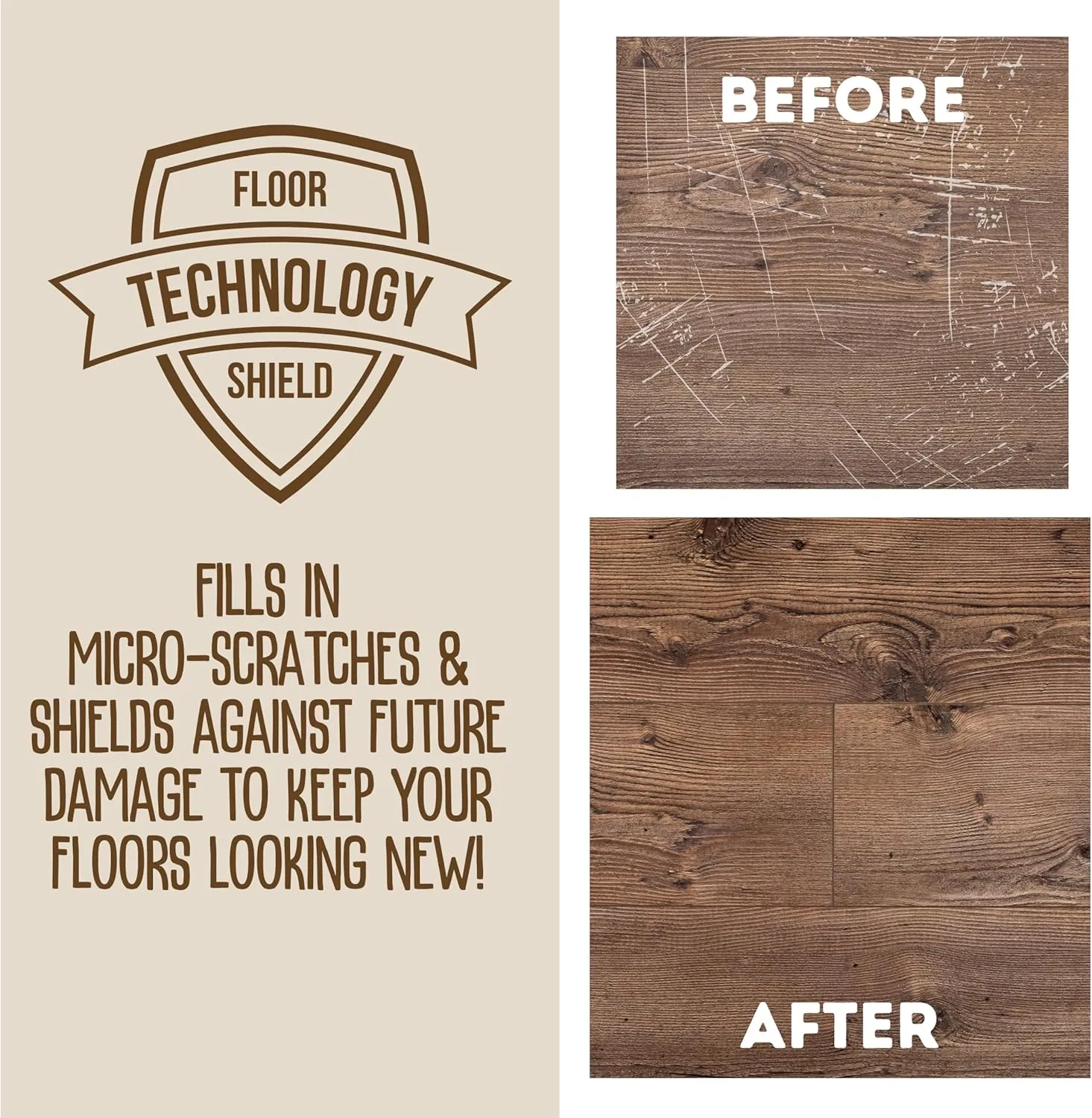 Quick Shine Multi Surface Floor Finish 64oz | Cleaner & Polish to use on Hardwood, Laminate, Luxury Vinyl Plank LVT, Tile & Stone | Safer Choice w/Clean Shine Technology | Shine-Protect-Refresh