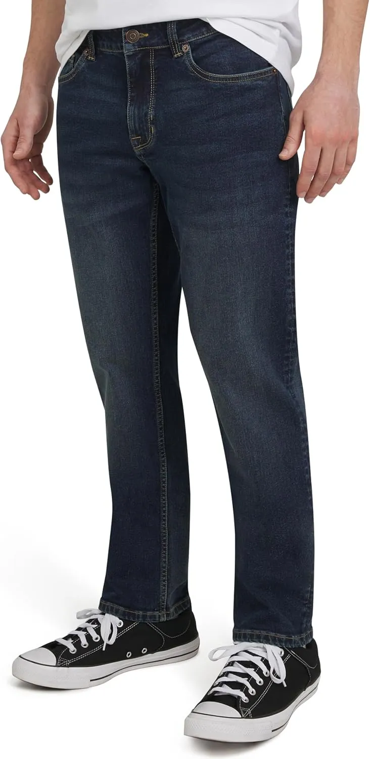 Quiksilver Men's 5 Pocket Straight Fit Stretch Waist Denim Jeans
